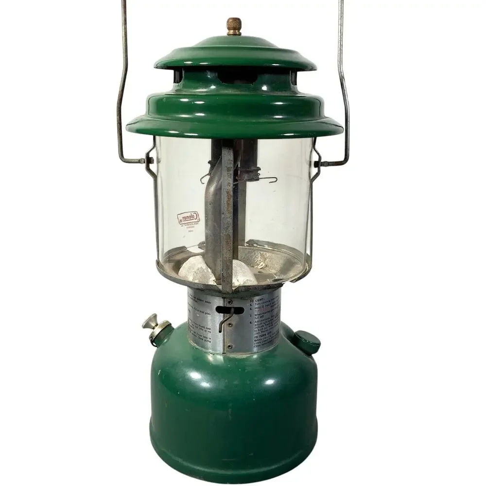 Vintage Coleman Lantern Dated 5 1977 USA Green